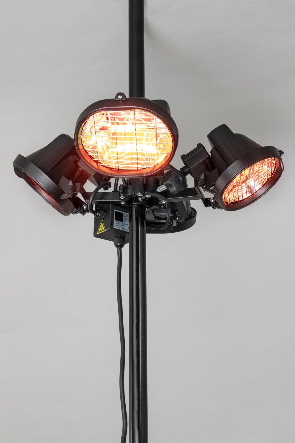 1800W 4 Lamp Parasol Radiant Heater