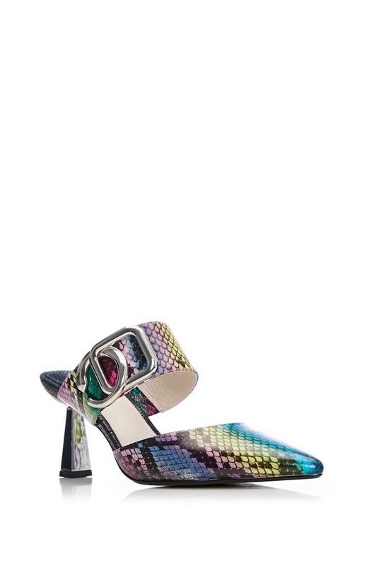 Moda In Pelle 'Kremi' Snake Print Leather Sandals 2