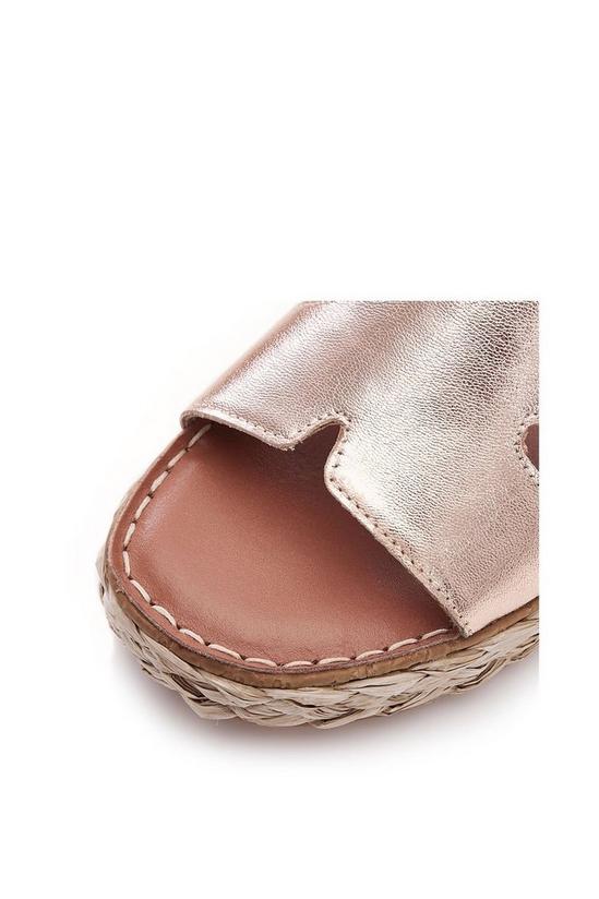 Moda In Pelle 'Osmin' Metallic Leather Sandals 4
