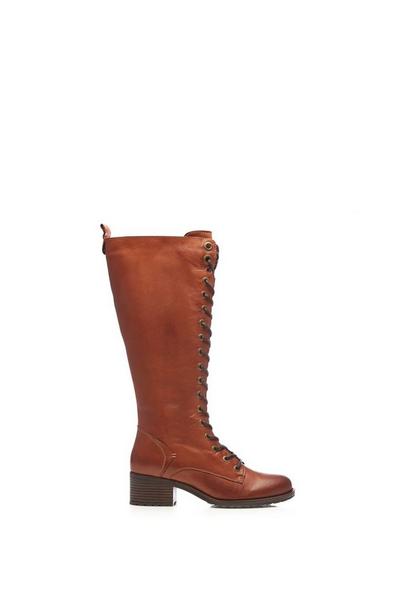 'Hailey' Leather Heeled Boots