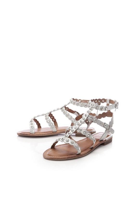 Moda In Pelle 'Ninetta' Metallic Sandals 3