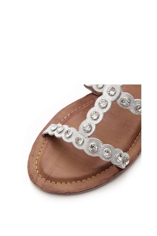 Moda In Pelle 'Ninetta' Metallic Sandals 4