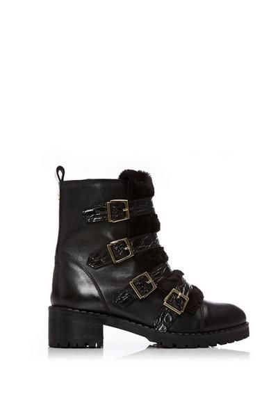 'Channie' Leather Ankle Boots