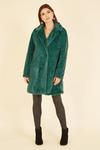 Yumi Green Faux Fur Coat thumbnail 3