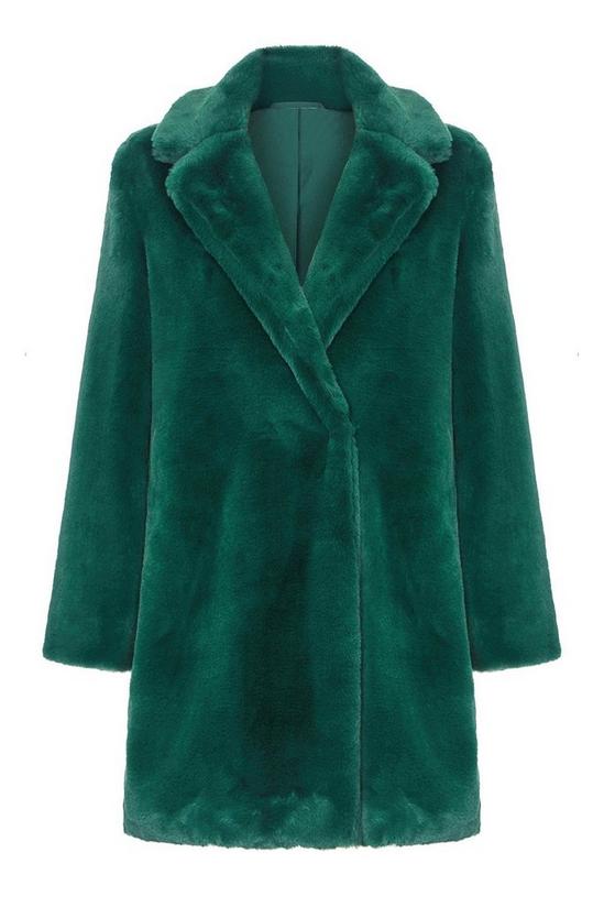Yumi Green Faux Fur Coat 5