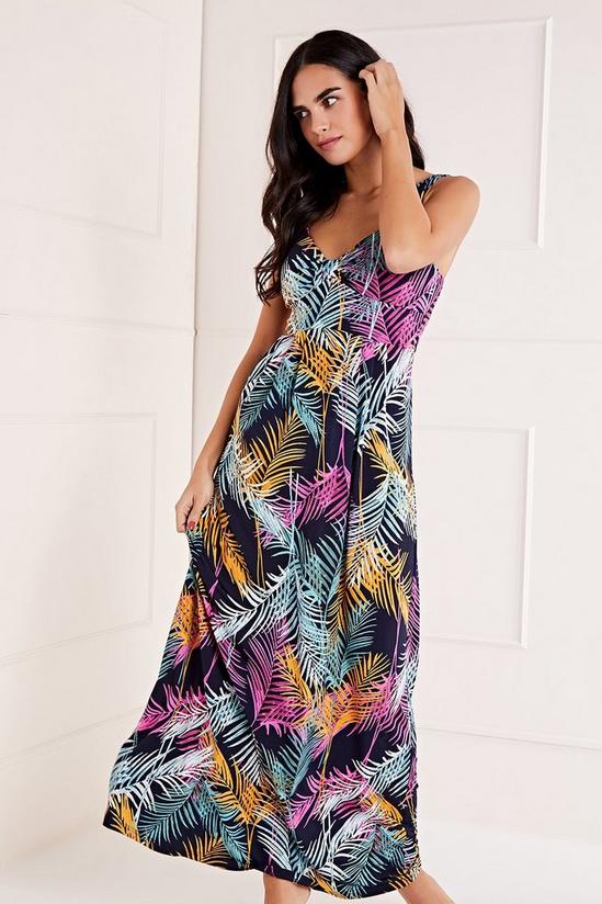 Mela Pink Tropical 'Sarah' Maxi Dress 2