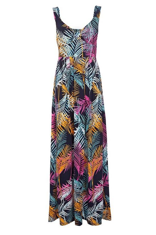 Mela Pink Tropical 'Sarah' Maxi Dress 4