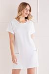 Mela White Zip 'Felicity' Tunic Dress thumbnail 2