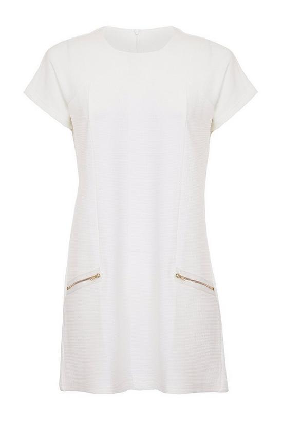 Mela White Zip 'Felicity' Tunic Dress 4