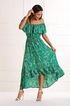 Mela Green Floral 'Hallie' Maxi Dress thumbnail 1