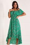 Mela Green Floral 'Hallie' Maxi Dress thumbnail 2
