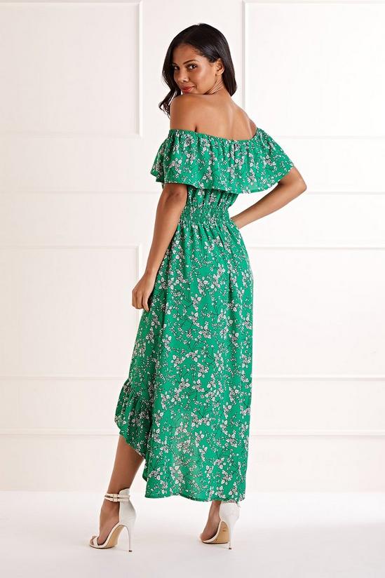 Mela Green Floral 'Hallie' Maxi Dress 3