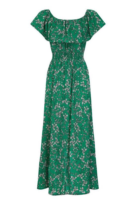 Mela Green Floral 'Hallie' Maxi Dress 4