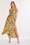 Mela Yellow Floral 'Elodie' Maxi Dress thumbnail 1