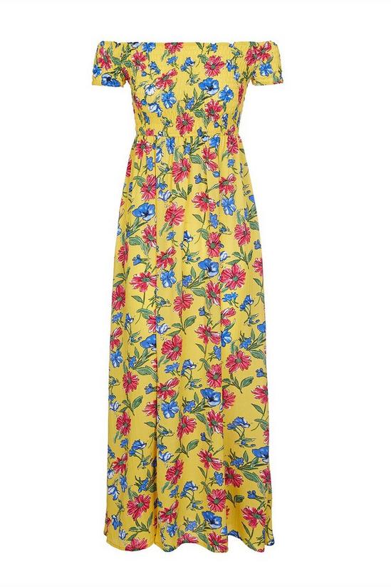 Mela Yellow Floral 'Elodie' Maxi Dress 4