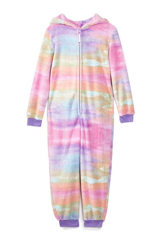 Yumi Multicoloured Rainbow Unicorn Robe 1