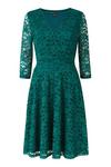 Mela Green Delicate Lace Long Sleeve 'Kenna' Dress thumbnail 4