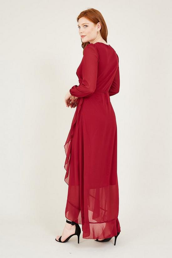 Mela Burgundy 'Kimberley' Maxi Dress 3