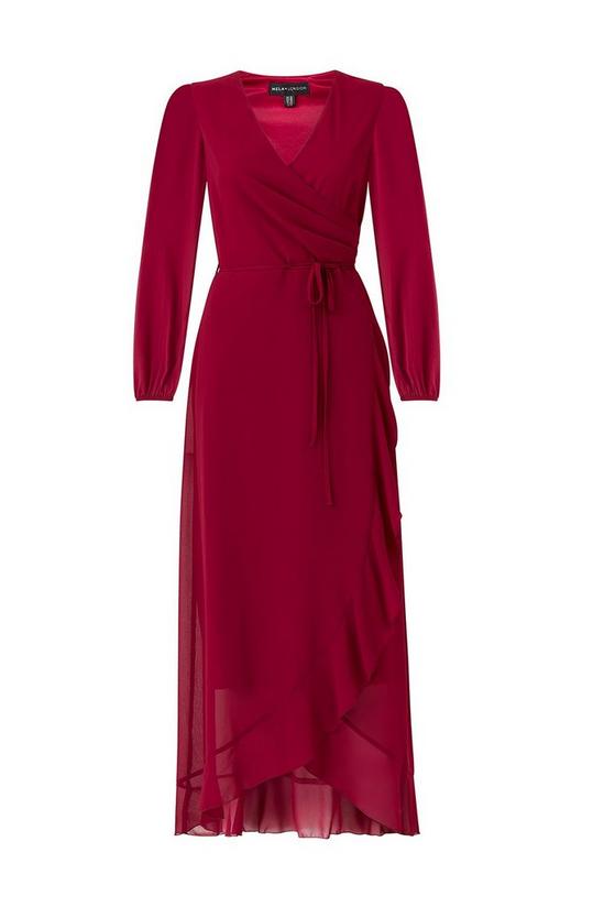 Mela Burgundy 'Kimberley' Maxi Dress 4