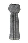 Mela Grey Metallic Maxi Dress thumbnail 4
