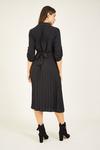 Mela Black Pleated Skirt Midi Shirt Dress thumbnail 3