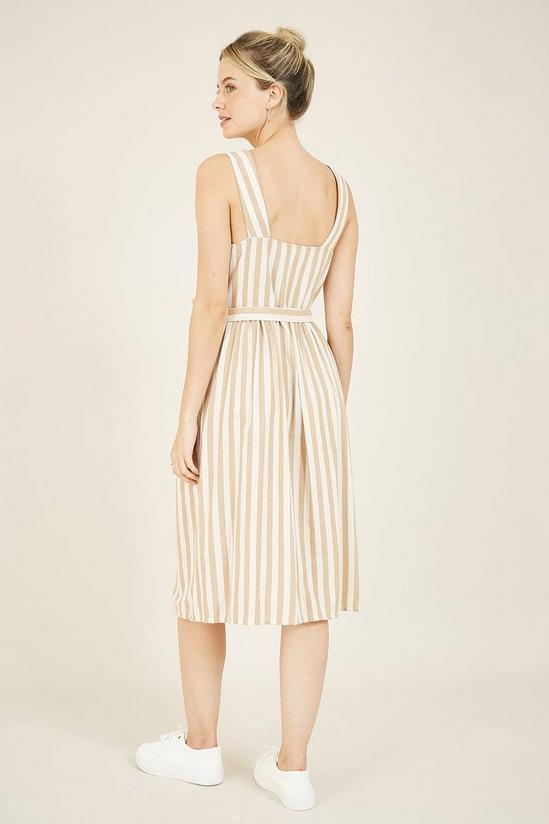 Yumi Striped Button Through 'Nell' Midi Dress 3