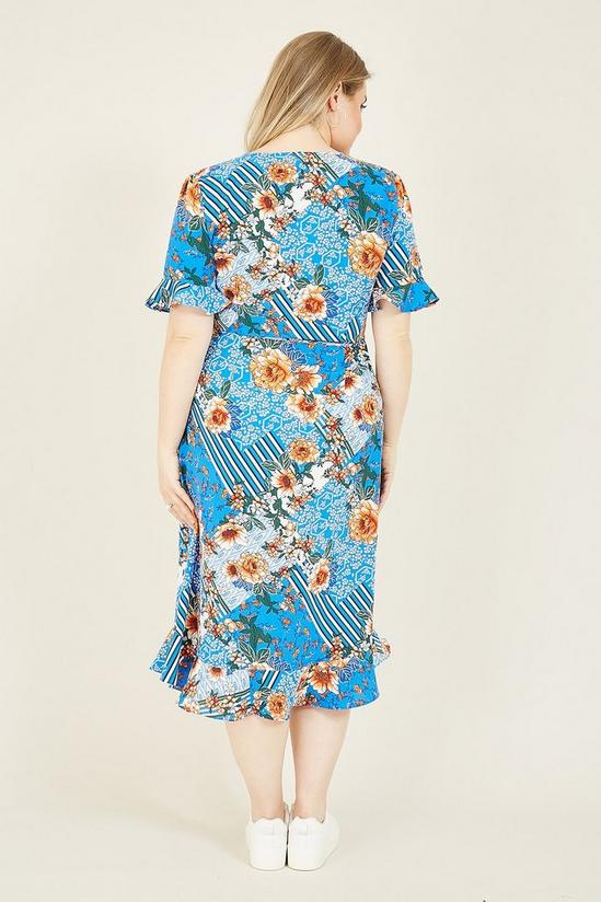 Yumi Curve Floral 'Rosia' Wrap Dress 3