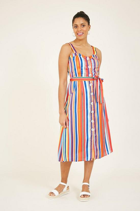 Yumi Rainbow Stripe 'April' Summer Dress 1