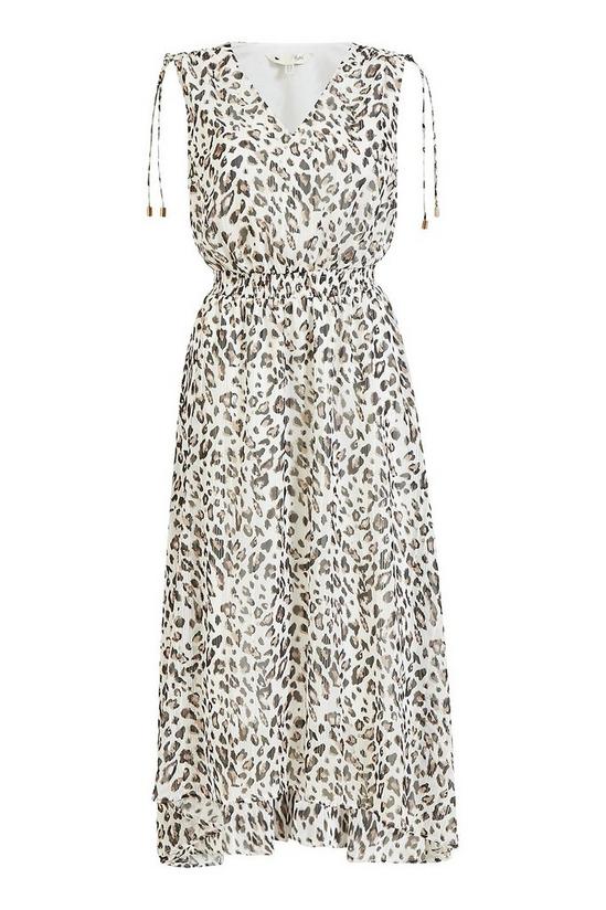 Yumi Curve Leopard Print 'Thalia' Handkerchief Hem Dress 4