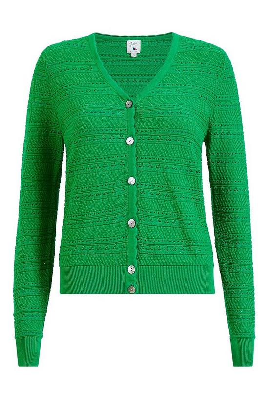 Yumi Pointelle Knitted Cardigan 4
