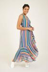 Yumi Rainbow Stripe 'Giovanna' Maxi Dress thumbnail 1