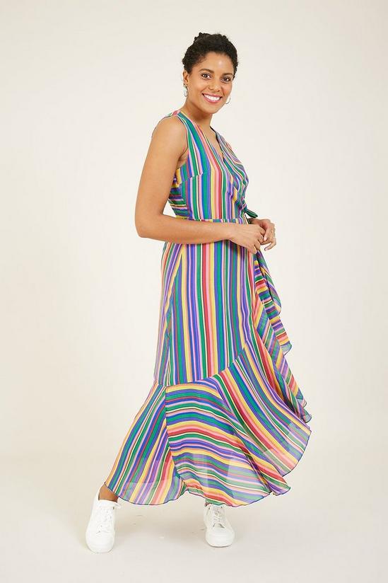 Yumi Rainbow Stripe 'Giovanna' Maxi Dress 1