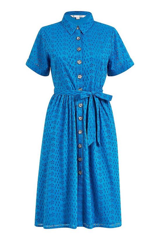 Yumi Broderie Anglaise Cotton 'March' Skater Dress 4