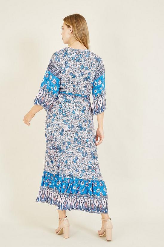 Yumi V Neck Floral Casual 'Georgine' Maxi Dress 3
