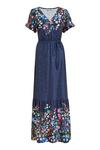 Yumi Curve Floral Spotted 'Iona' Maxi Dress thumbnail 4