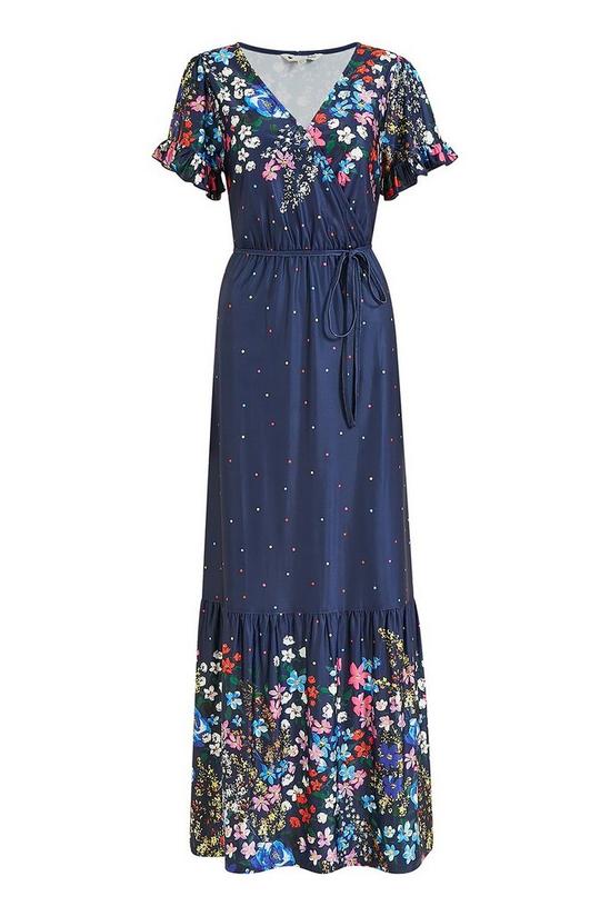 Yumi Curve Floral Spotted 'Iona' Maxi Dress 4
