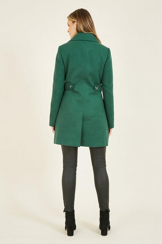 Yumi Green 'Teegan' Military Coat With Zip Detail 3