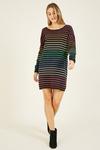 Yumi Multi Coloured Lurex Stripe Knitted 'Trudi' Tunic thumbnail 1