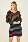 Yumi Multi Coloured Lurex Stripe Knitted 'Trudi' Tunic thumbnail 2