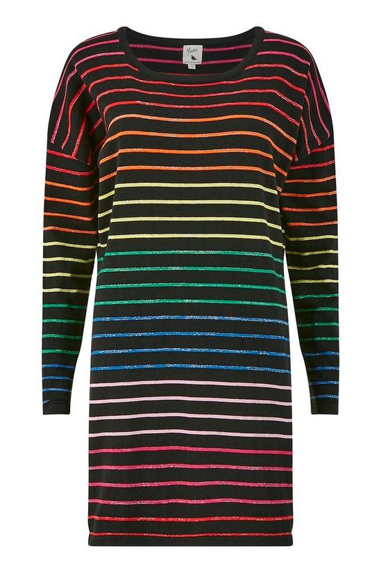 Yumi Multi Coloured Lurex Stripe Knitted 'Trudi' Tunic 4