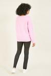 Yumi Mon Cherie Knitted Jumper in Pink thumbnail 3