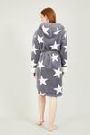 Yumi Grey Star Snuggly Super Soft 'Inis' Dressing Gown thumbnail 3