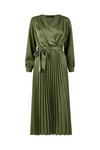 Yumi Green Long Sleeve 'Anita' Wrap Dress thumbnail 4