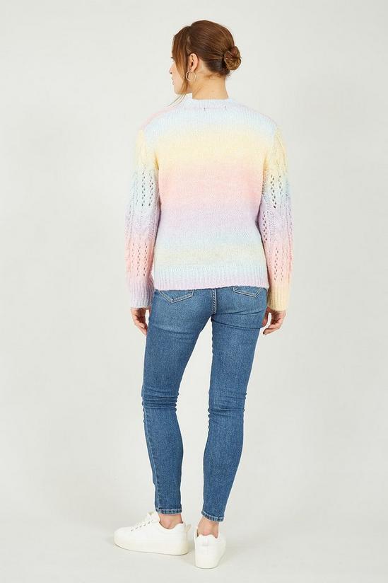 Mela Rainbow Knitted Jumper 3