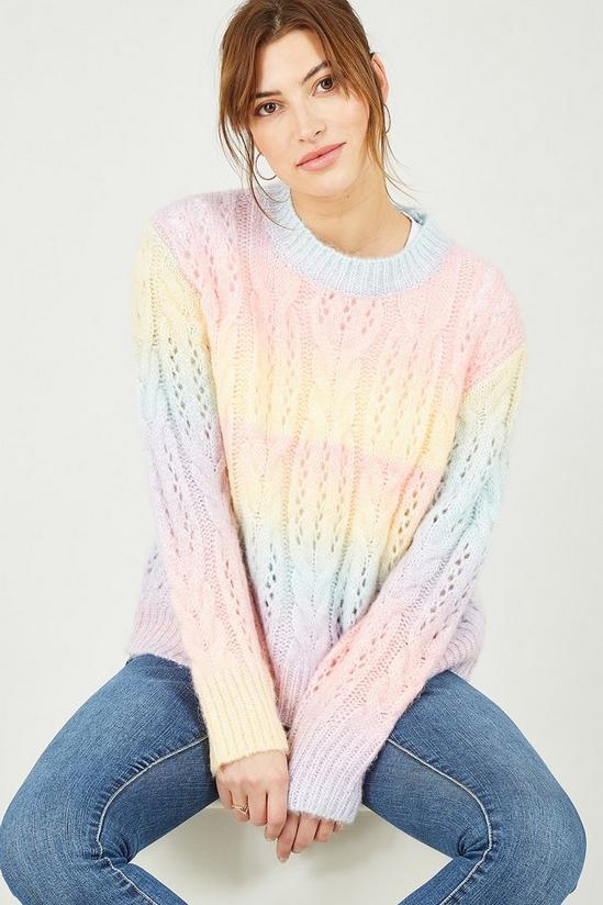 Mela Rainbow Knitted Jumper 5