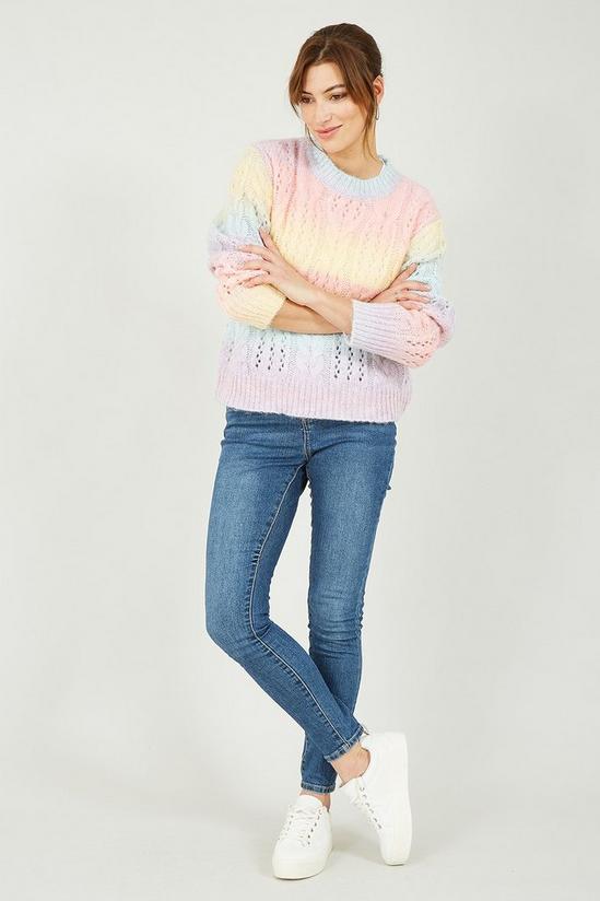 Mela Rainbow Knitted Jumper 6
