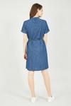 Yumi Blue Denim Chambray Shirt Dress thumbnail 3