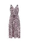 Mela Purple Zebra Printed Midi Dress thumbnail 4