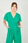 Yumi Green Jumpsuit With Angel Sleeves thumbnail 2