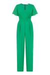 Yumi Green Jumpsuit With Angel Sleeves thumbnail 4